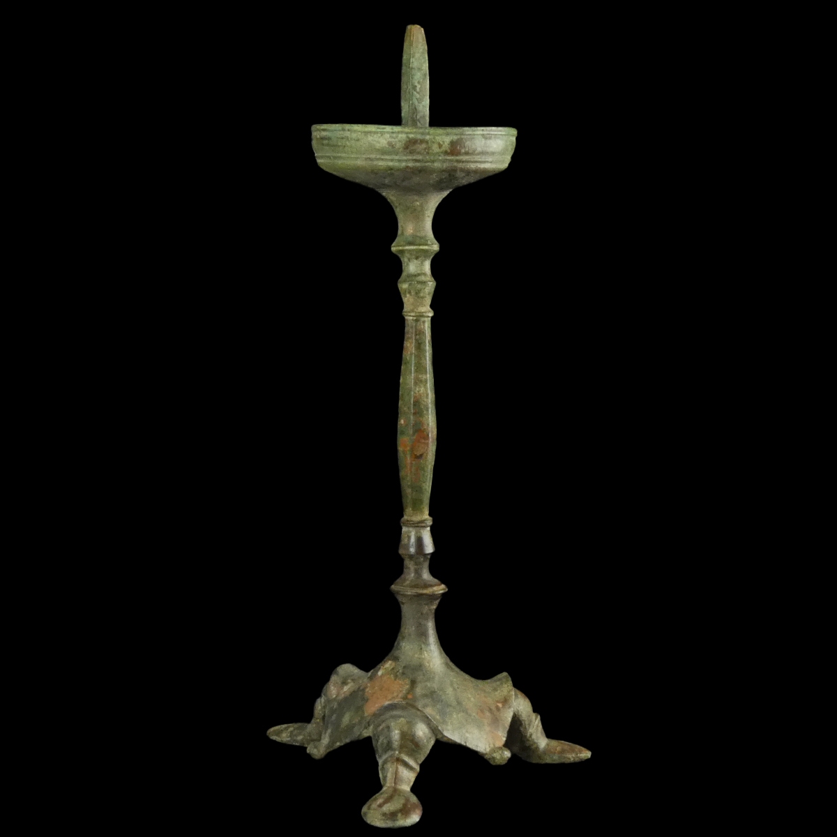 Late Roman - early Byzantine bronze Candlestick - Tripod
