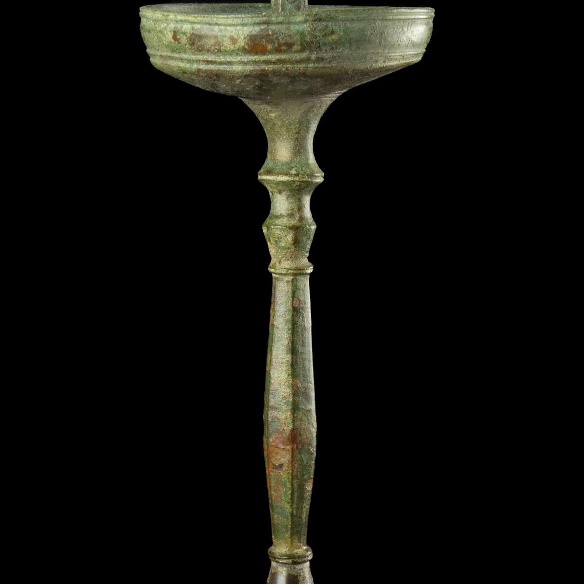Late Roman to Early Byzantine Bronze Candlestick - Tripod