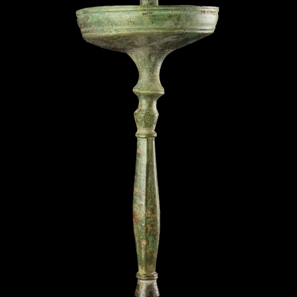 Late Roman to Early Byzantine Bronze Candlestick - Tripod