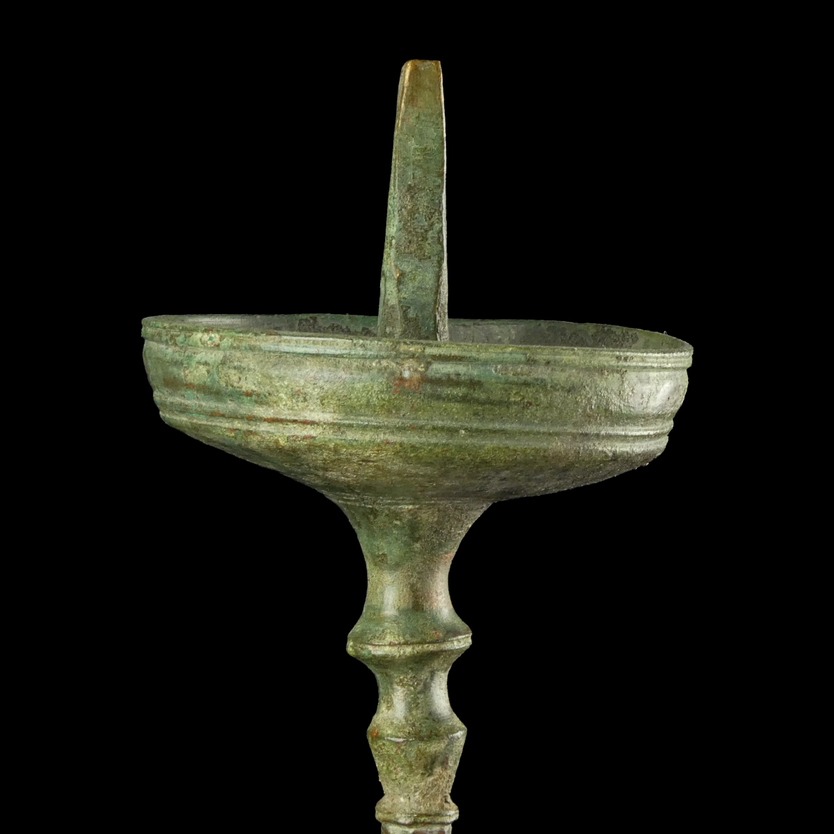 Late Roman to Early Byzantine Bronze Candlestick - Tripod