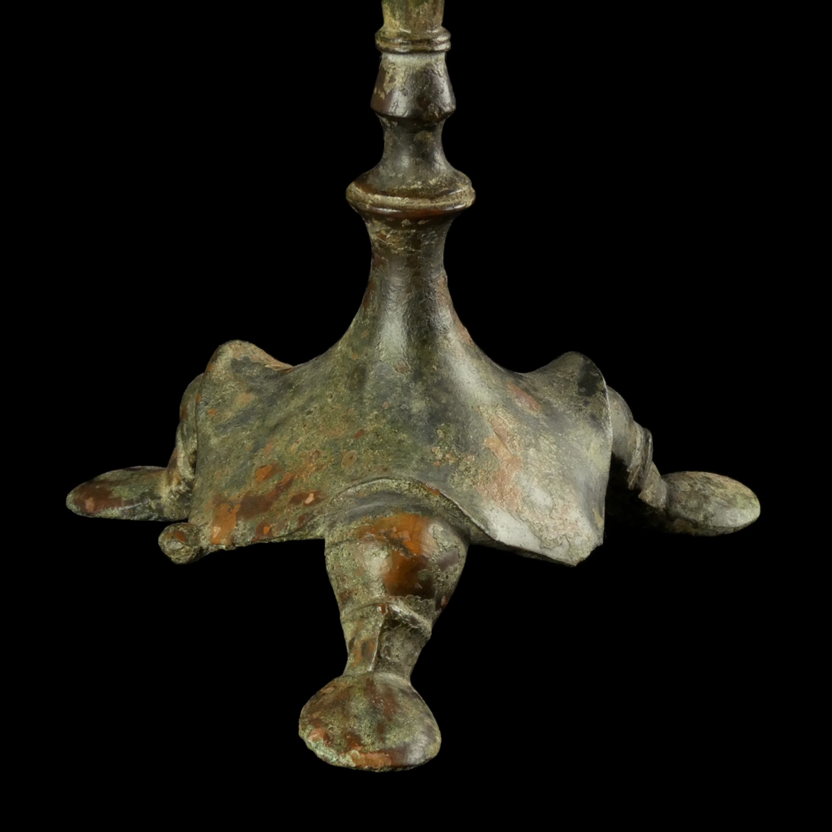 Late Roman to Early Byzantine Bronze Candlestick - Tripod