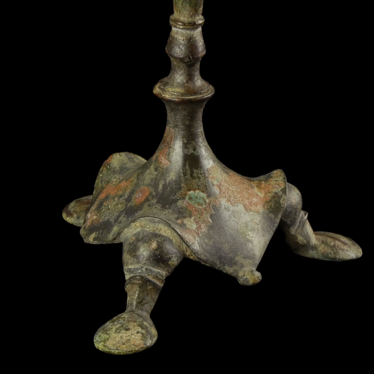 Late Roman to Early Byzantine Bronze Candlestick - Tripod