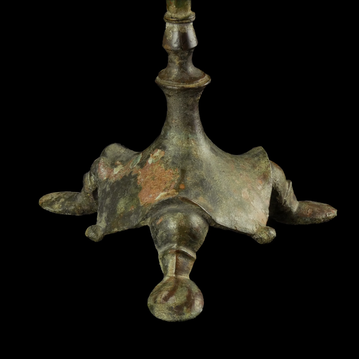 Late Roman to Early Byzantine Bronze Candlestick - Tripod
