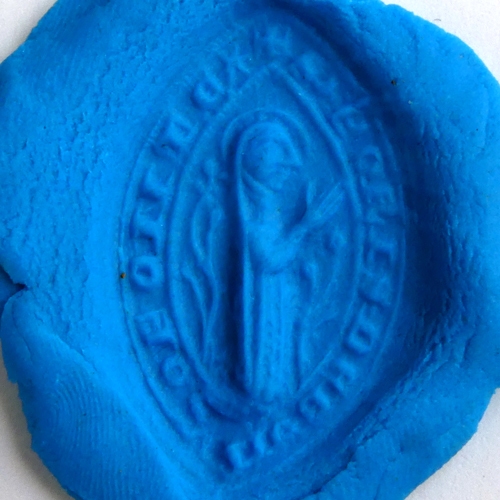 Medieval bronze ecclesiastical Vessica seal