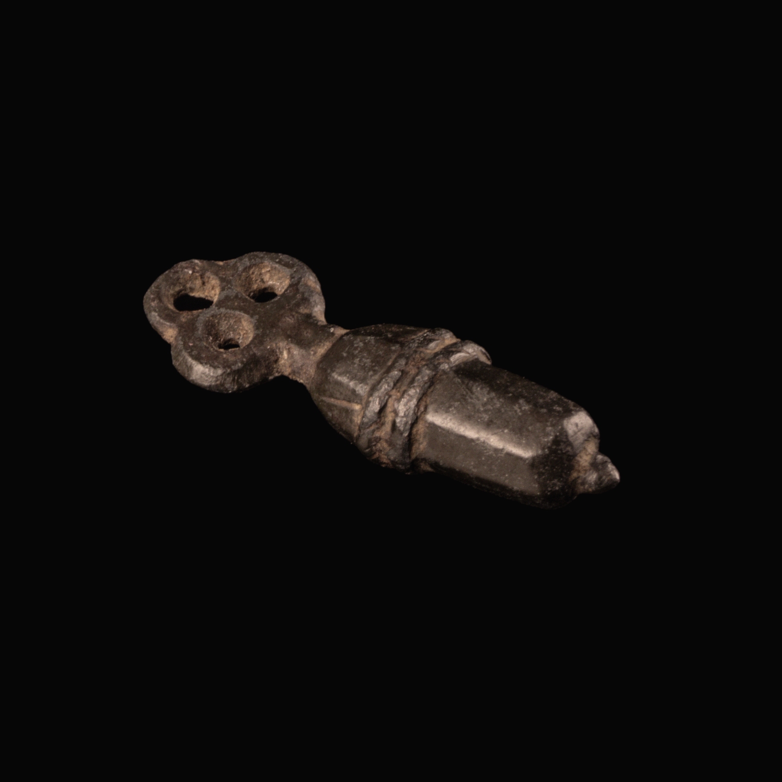 Medieval bronze Gothic acorn amulet pendant