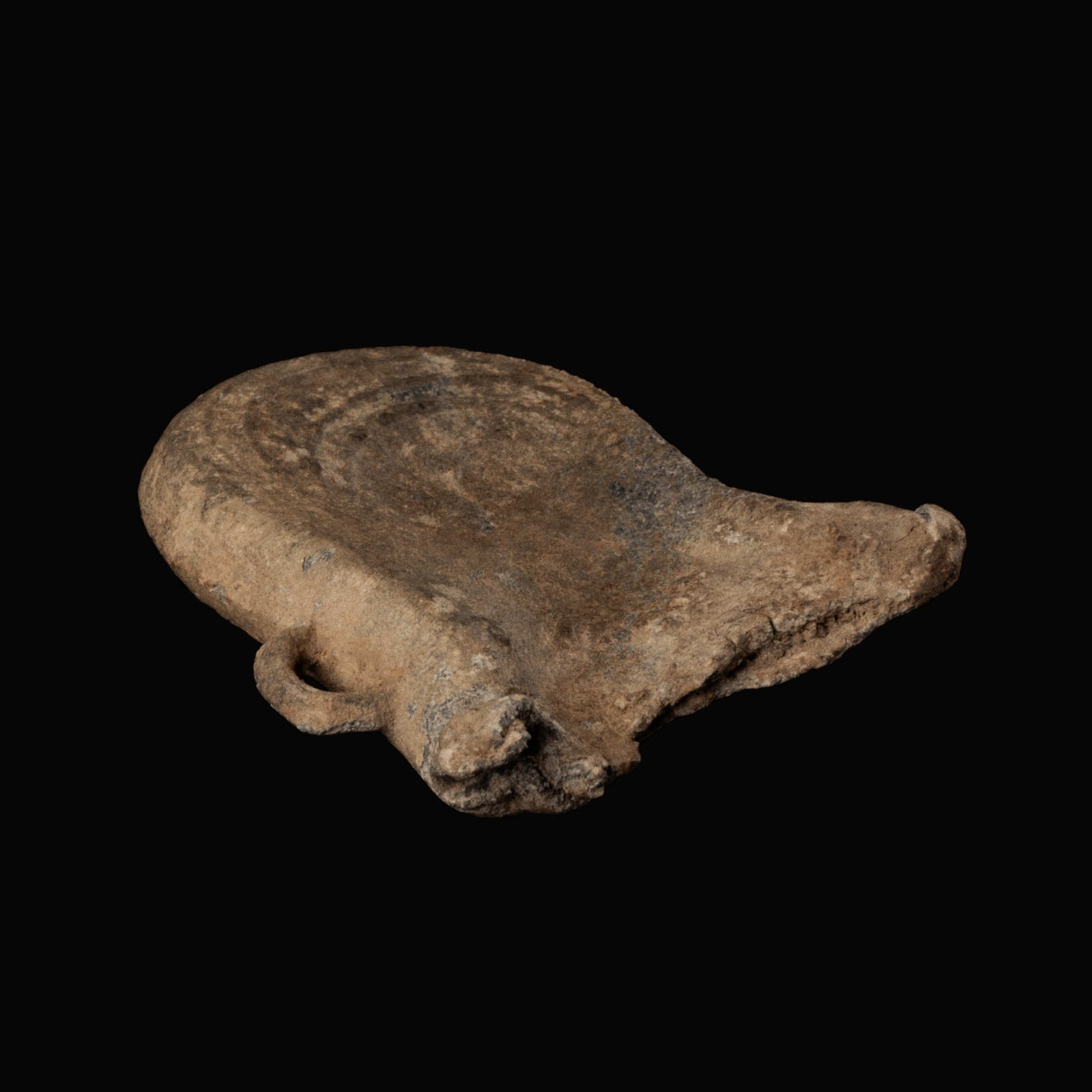 Medieval Lead Pilgrim's Ampulla with a Crowned Crest and Ship