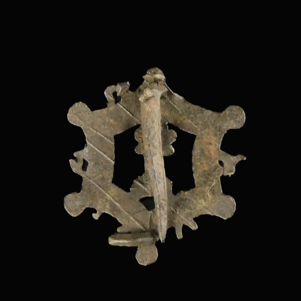 Medieval pewter bust brooch 'Amsterdammertje'