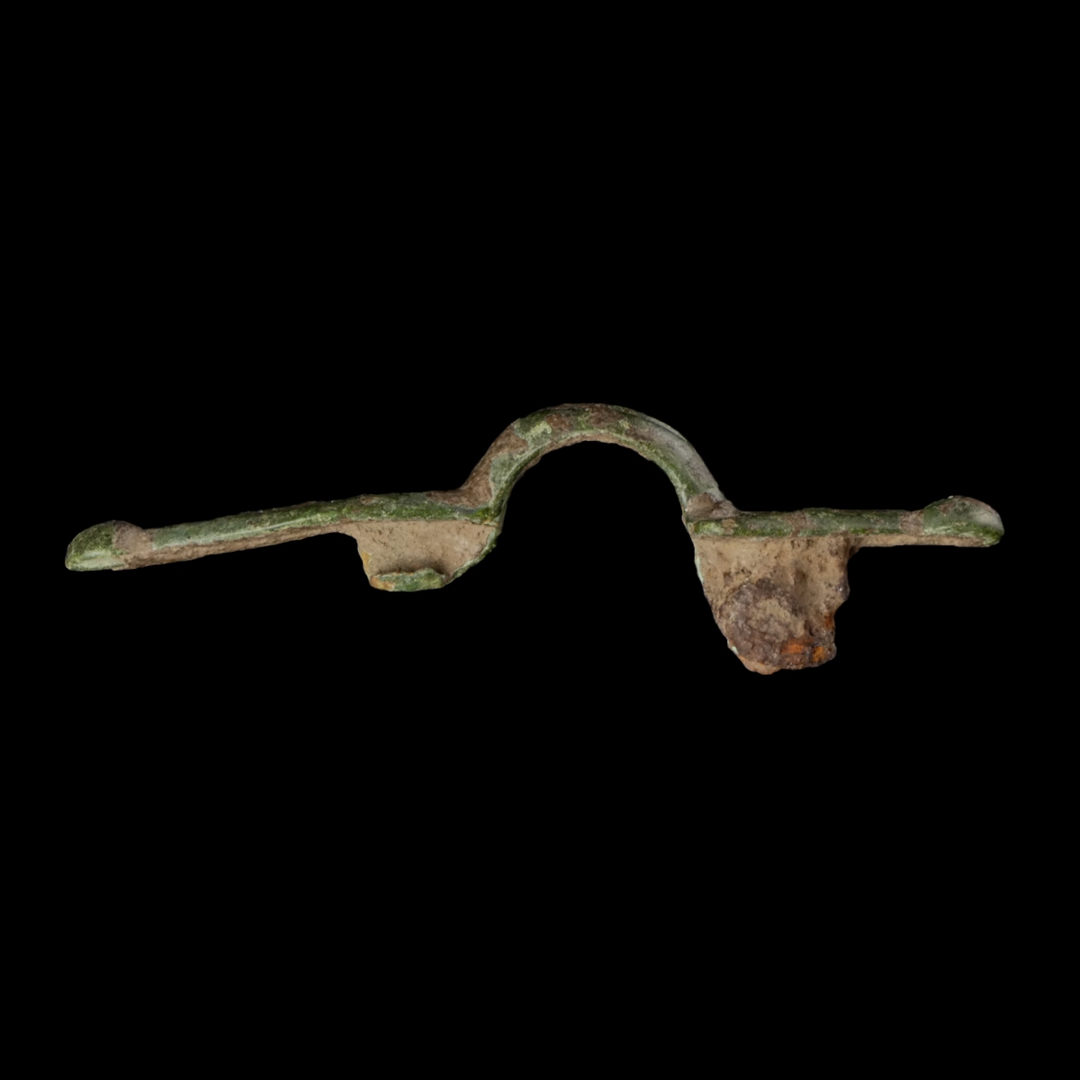 Migration Period, Frankish bronze equal armed brooch