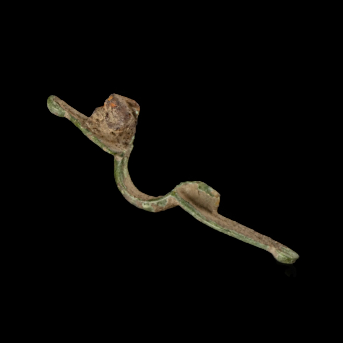 Migration Period, Frankish bronze equal armed brooch
