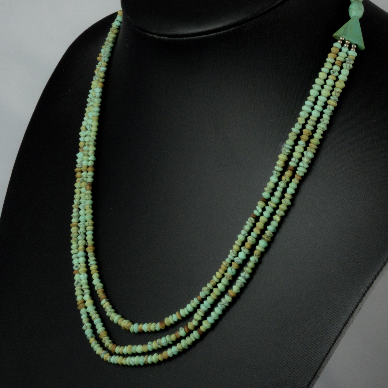 Necklace with ancient Egyptian semi-precious turquoise beads