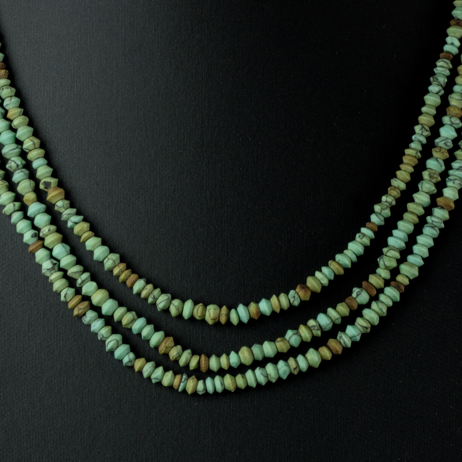 Necklace with ancient Egyptian semi-precious turquoise beads