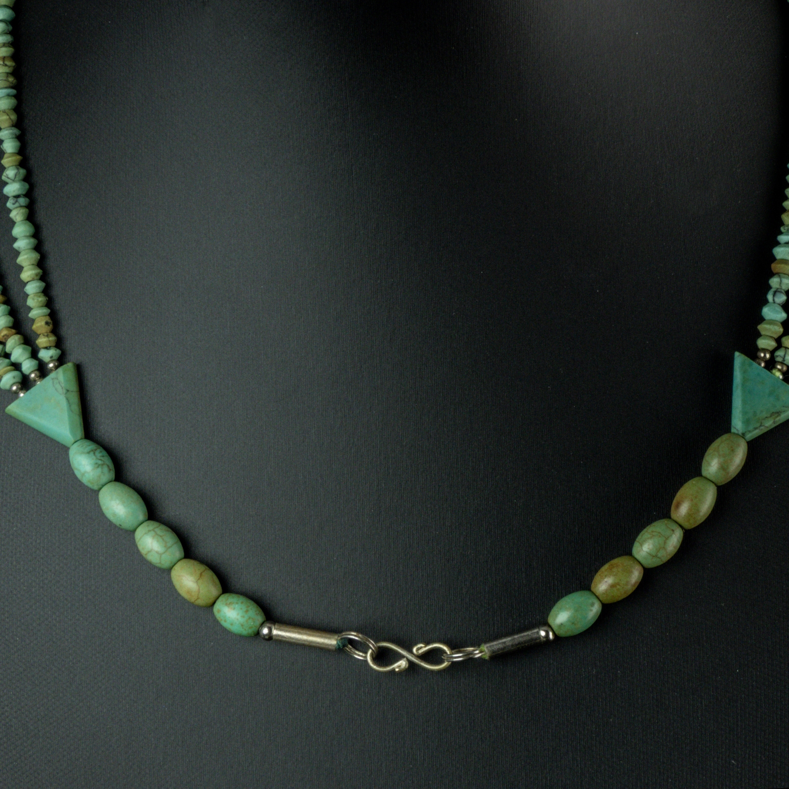 Necklace with ancient Egyptian semi-precious turquoise beads
