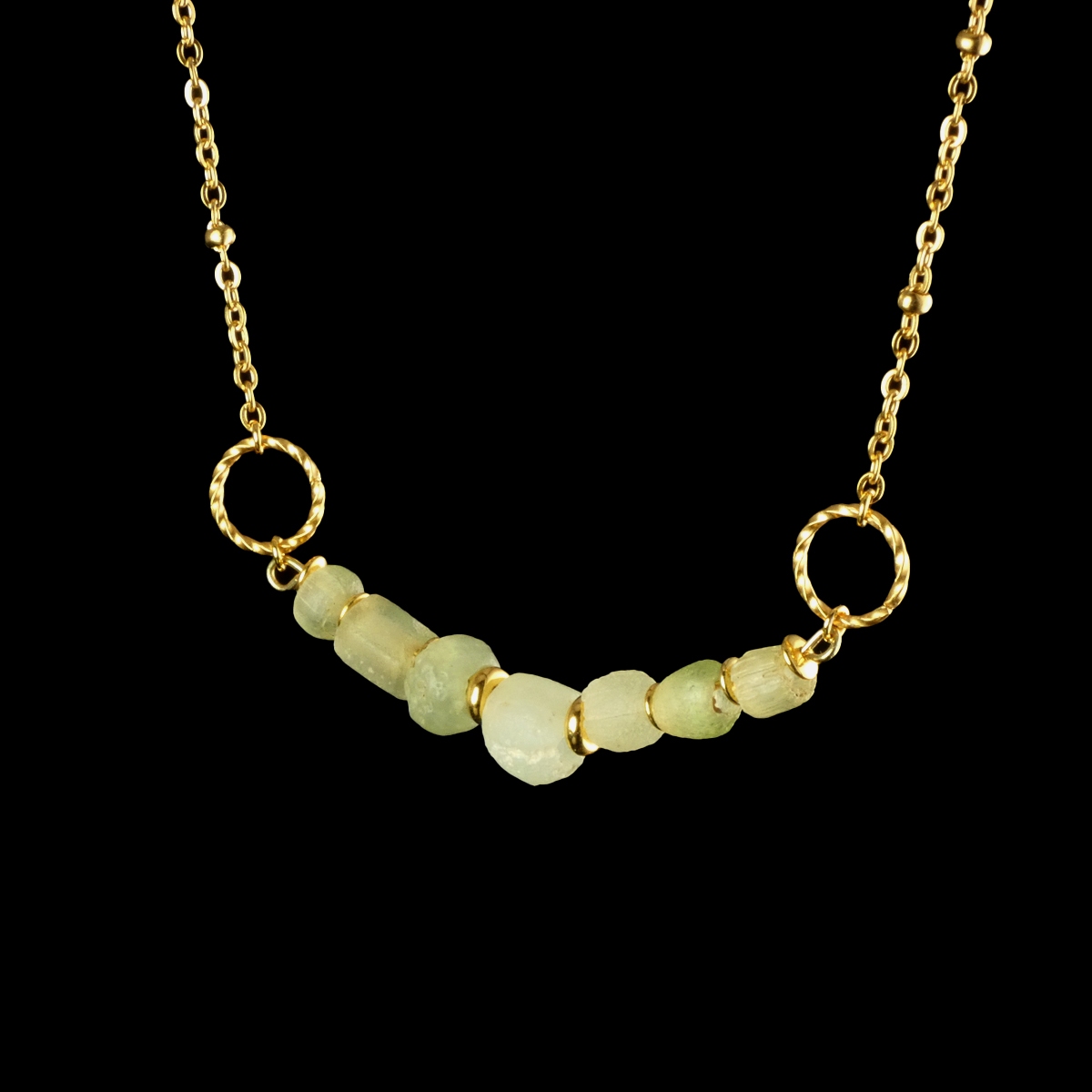 Necklace with Ancient Roman Glass Beads