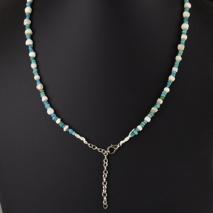 Necklace with Roman glass, stone and shell beads