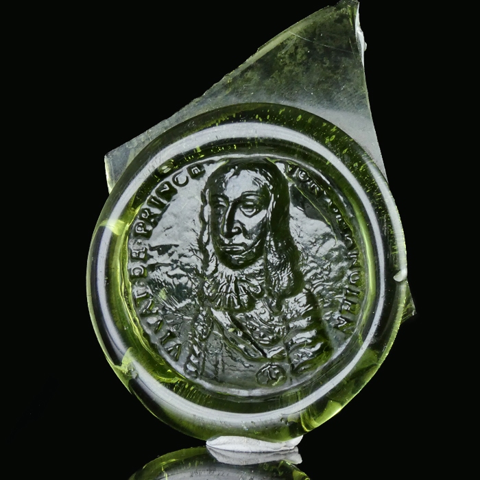 Netherlands, bottle seal with portrait of Prince of Orange