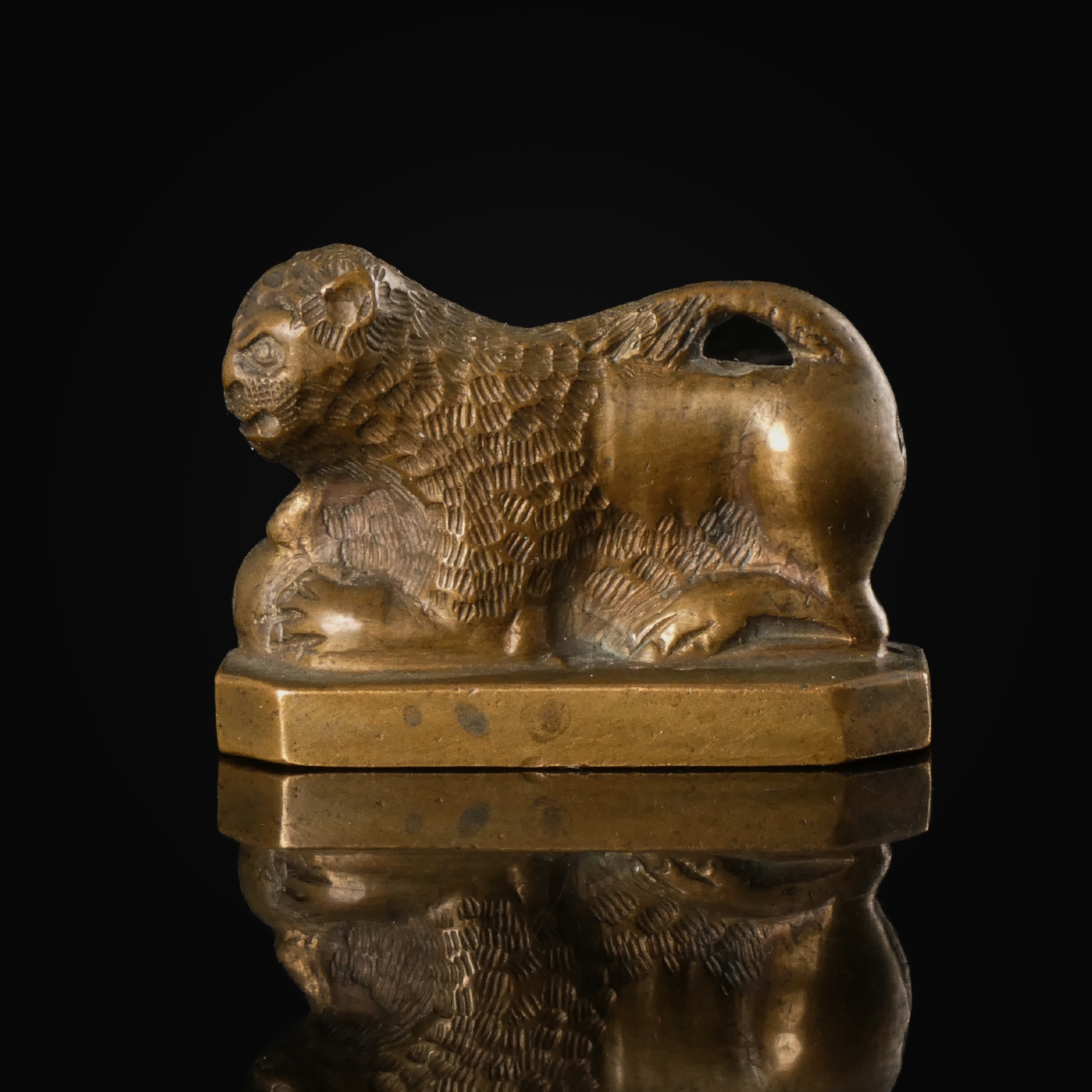 Nuremberg, brass lion counterweight