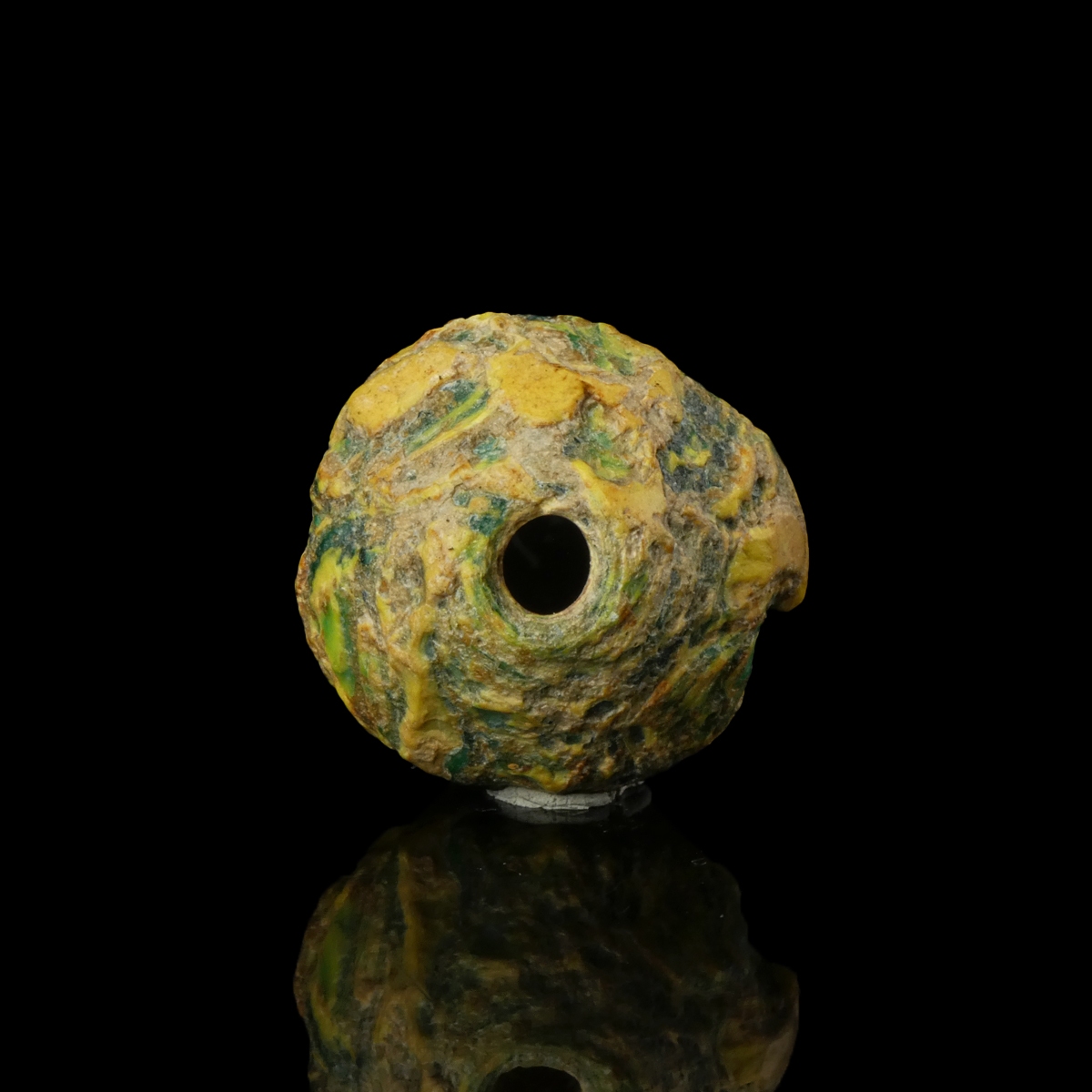 Phoenician glass spindle whorl, rare