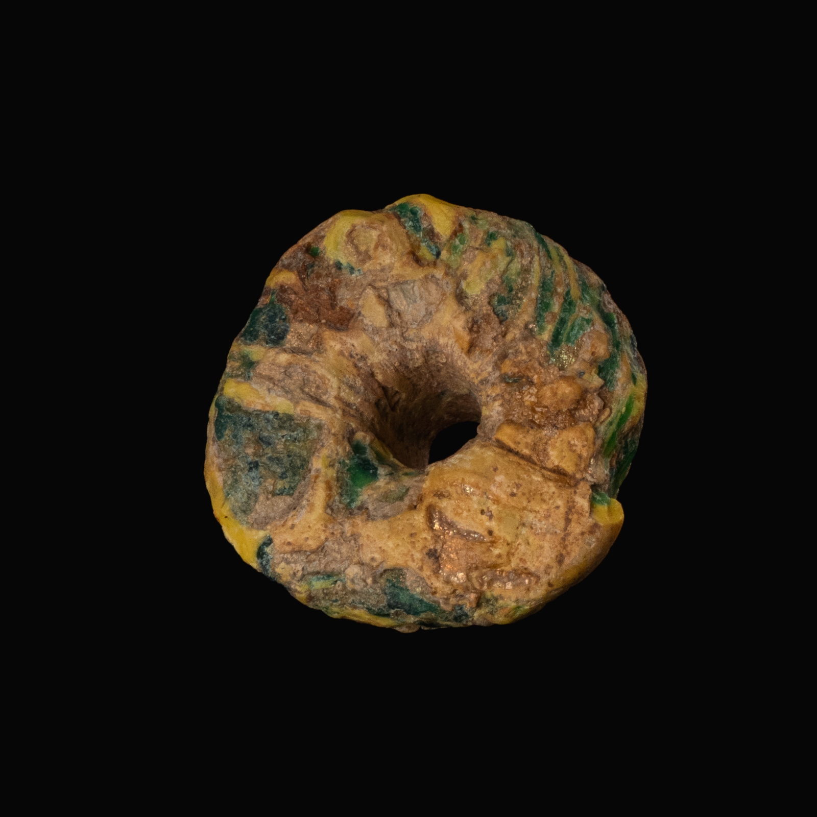 Phoenician Glass Spindle Whorl