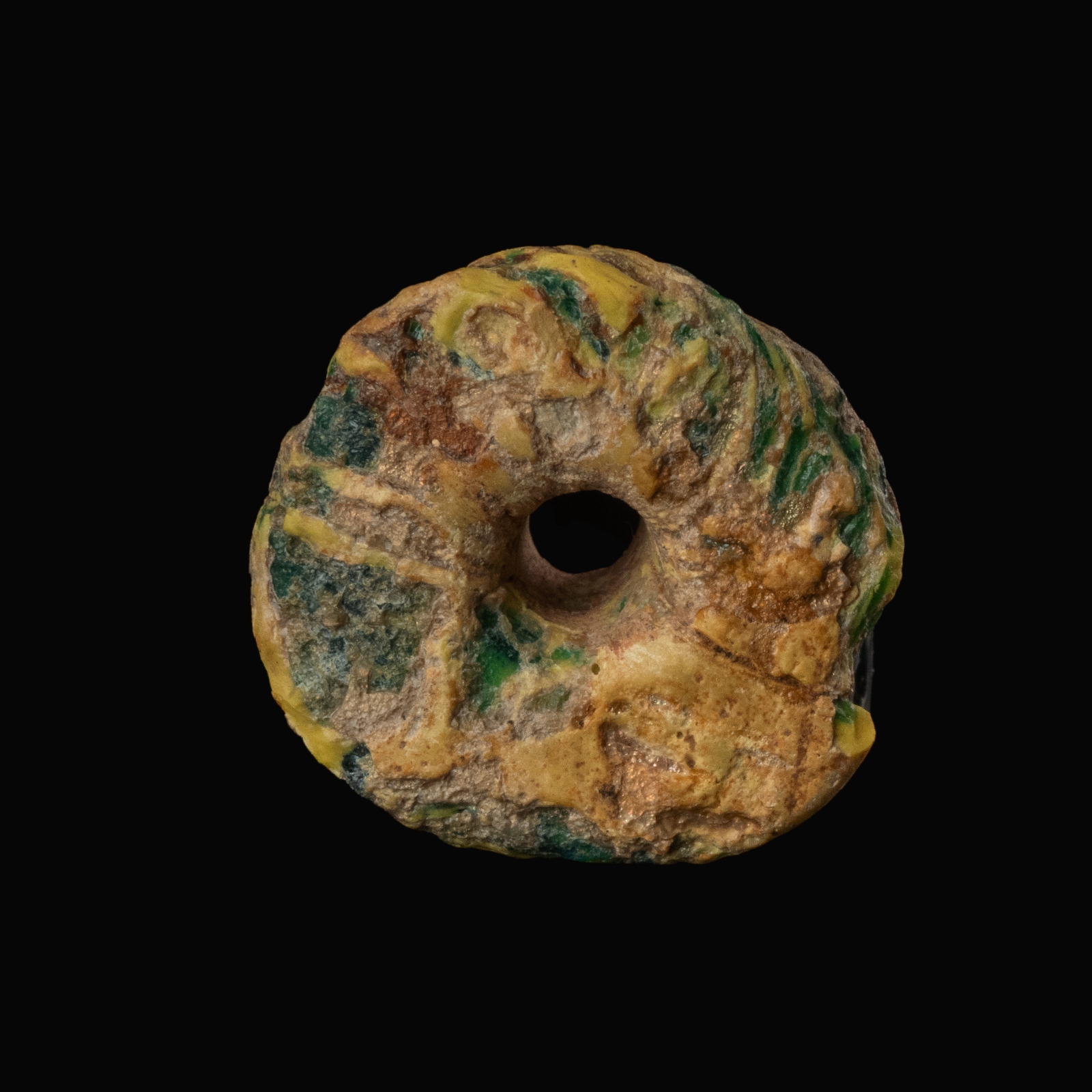 Phoenician Glass Spindle Whorl