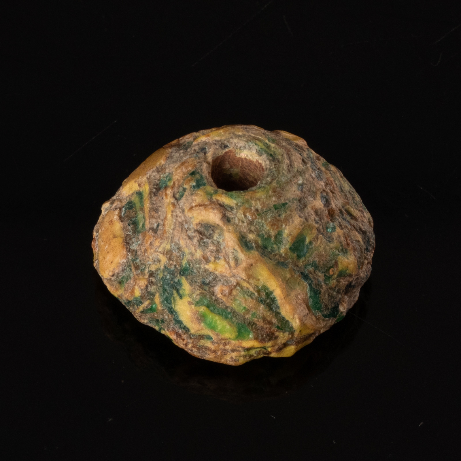 Phoenician Glass Spindle Whorl