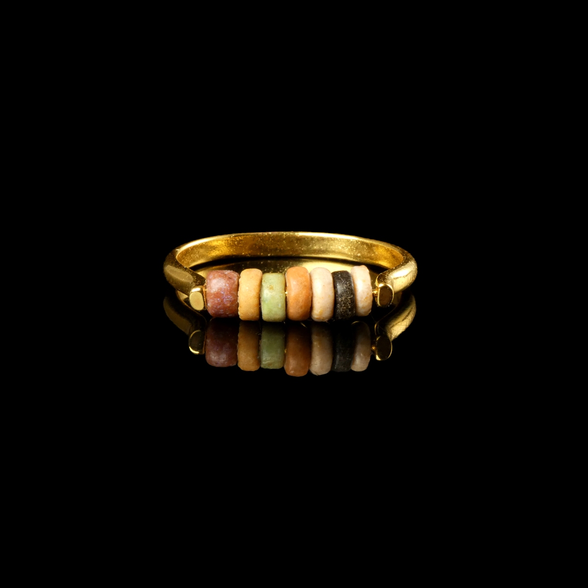 Ring with Egyptian faience beads