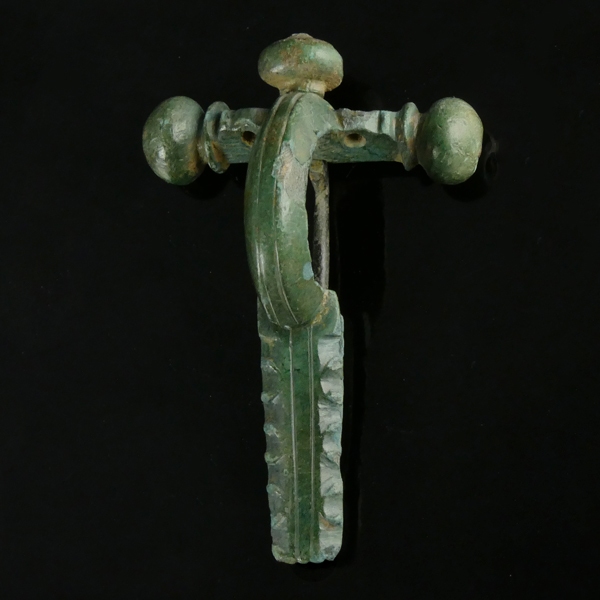 Roman bronze crossbow fibula