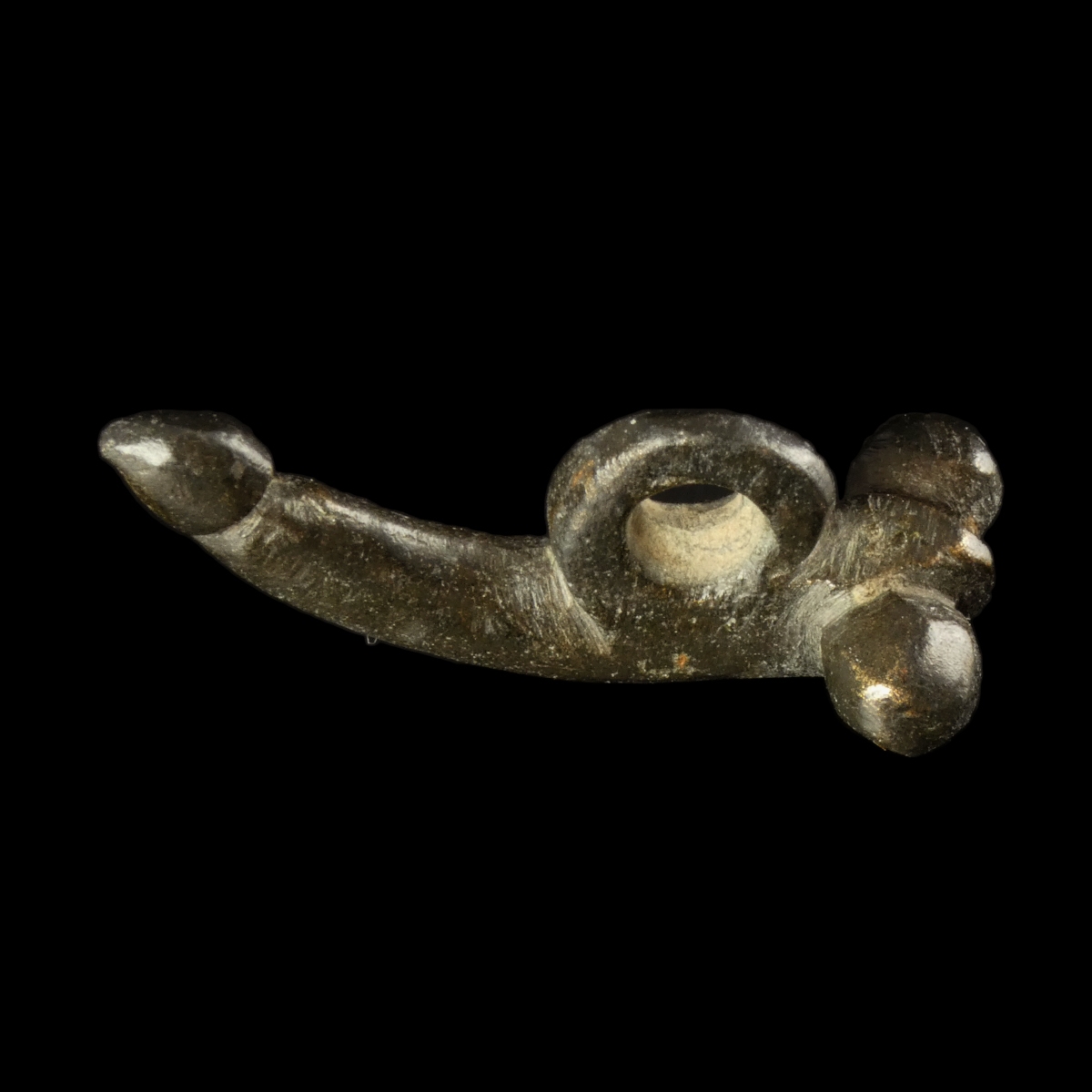Roman bronze phallus amulet pendant (fascinum)