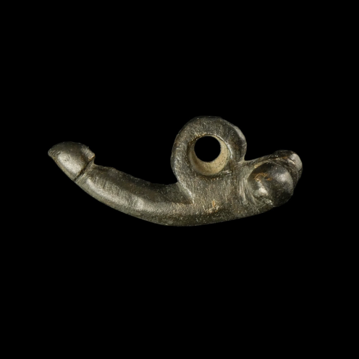 Roman bronze phallus amulet pendant (fascinum)