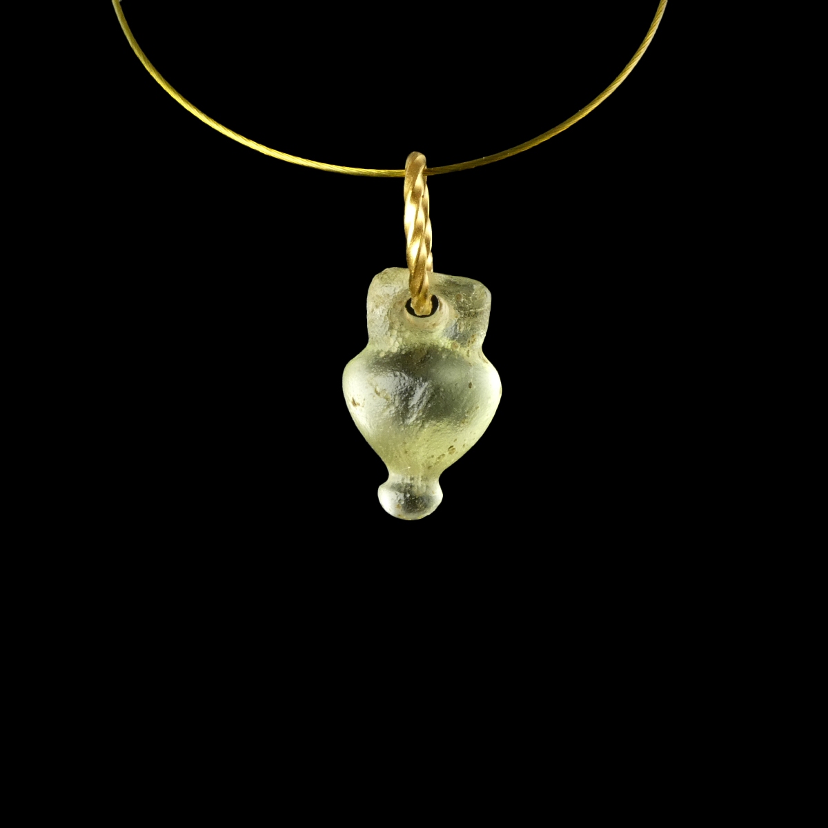 Roman glass Amphorea jewellery pendant
