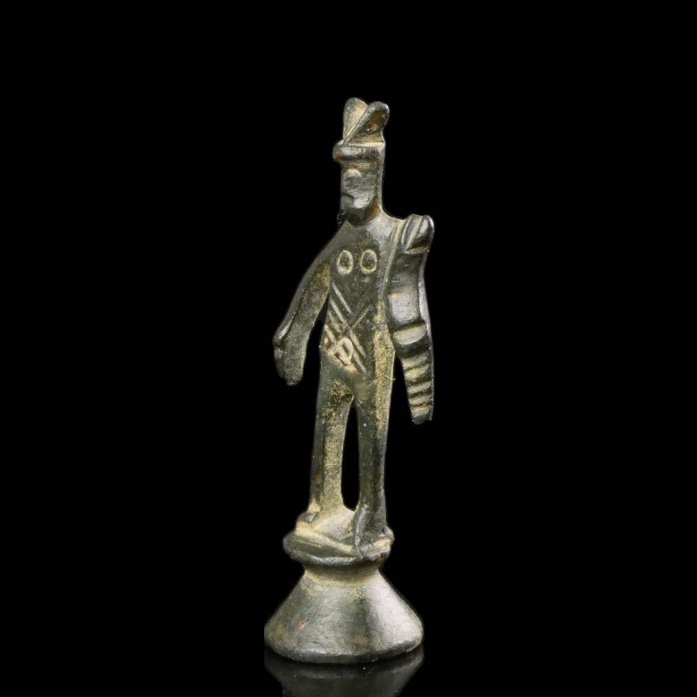 Romano Celtic bronze Mercury figure