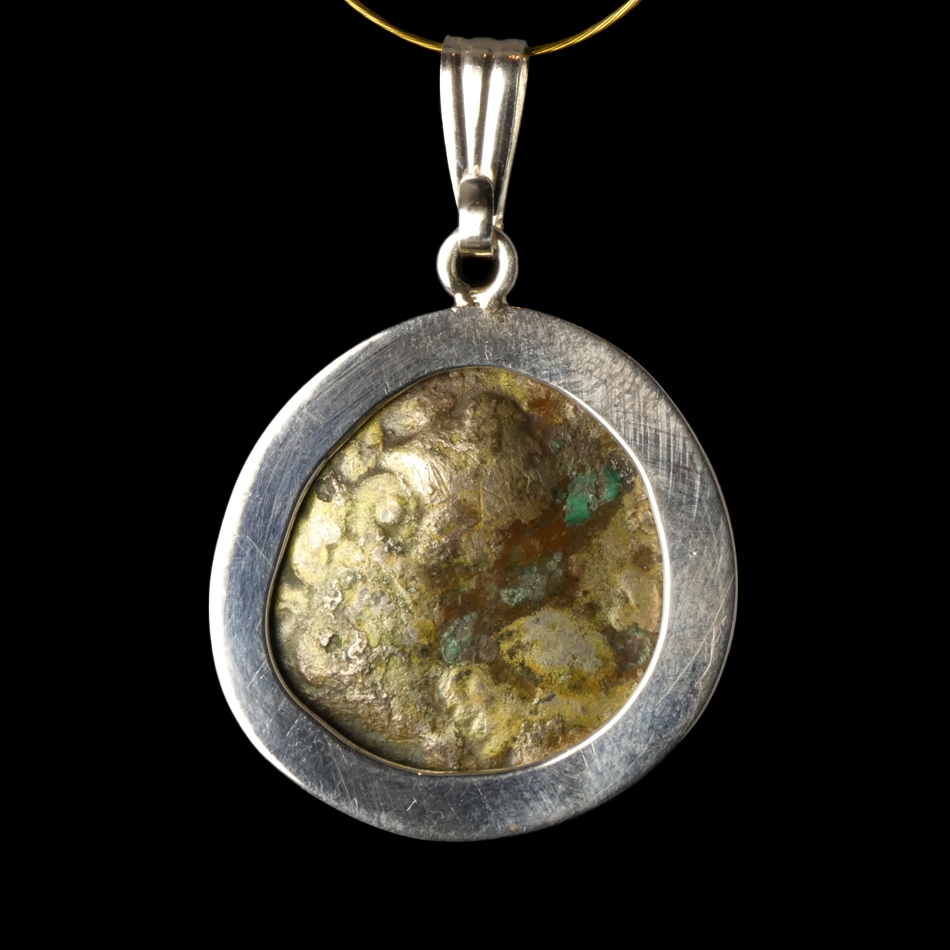 Silver Pendant with Celtic Tetradrachm from the Danube Region