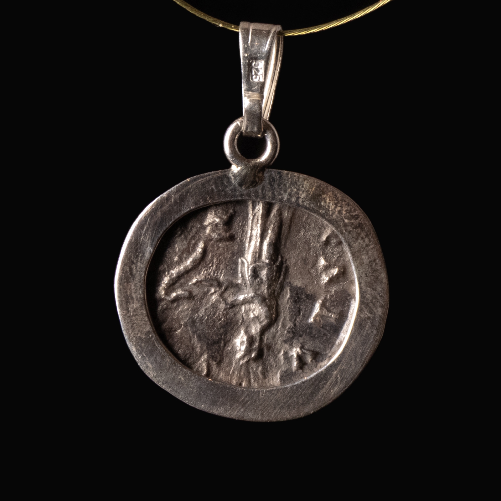 Silver pendant with Roman coin of Hadrian