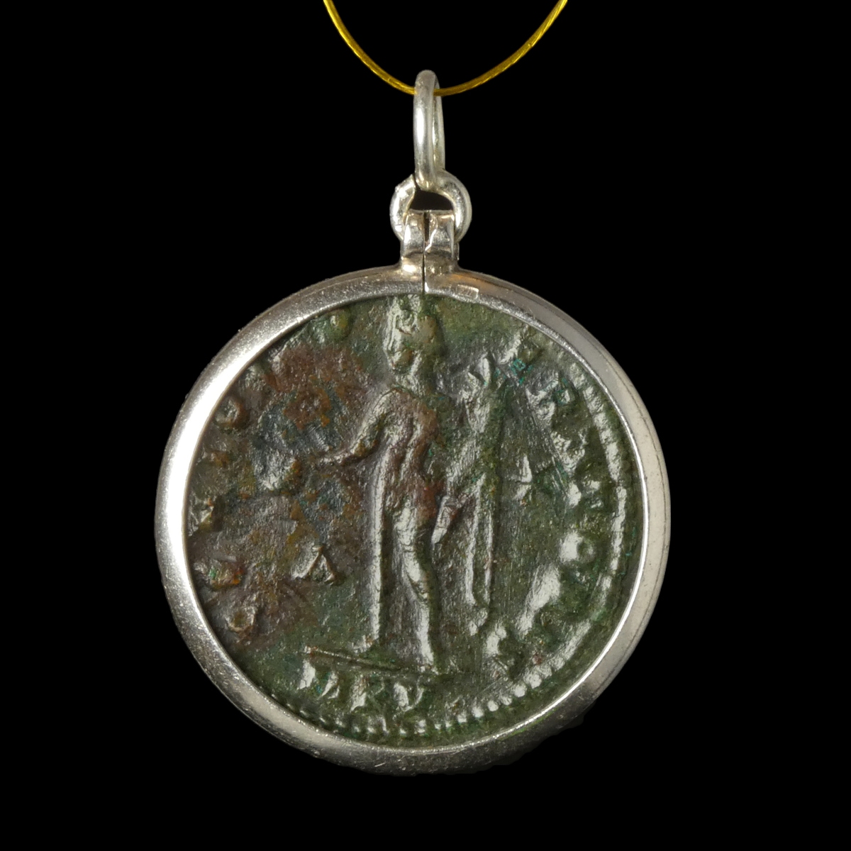 Silver Pendant with Roman Coin of Licinius I - Cyzicus Mint