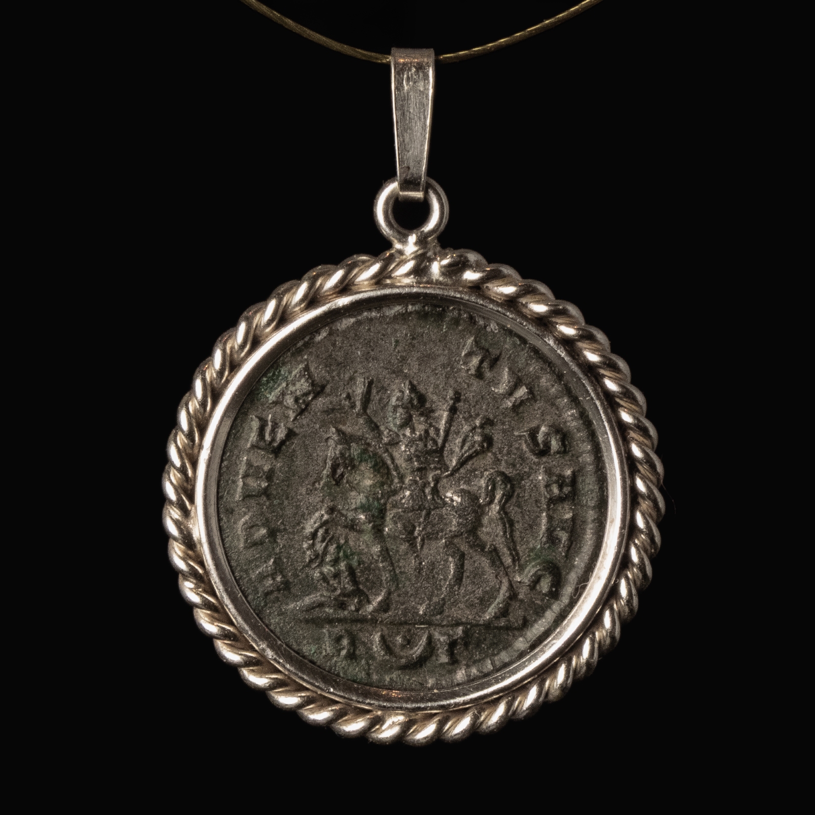 Silver Pendant with Roman Coin of Probus - Adventus Reverse