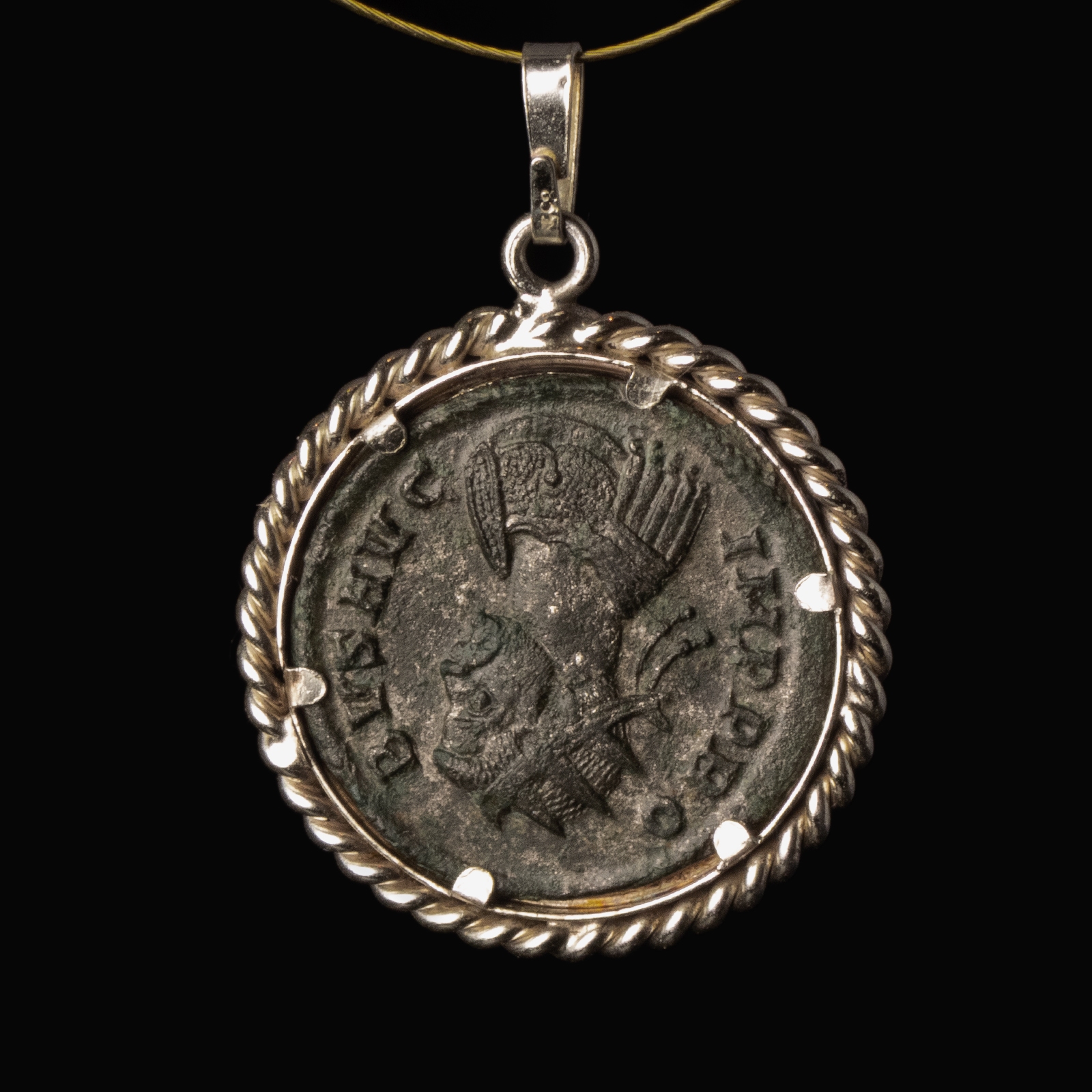 Silver Pendant with Roman Coin of Probus - Adventus Reverse