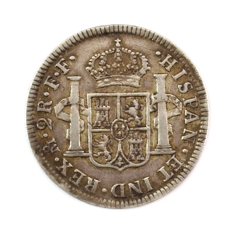 Spain, 2 Reales 1782, Mexico mint (Colonial Spain)