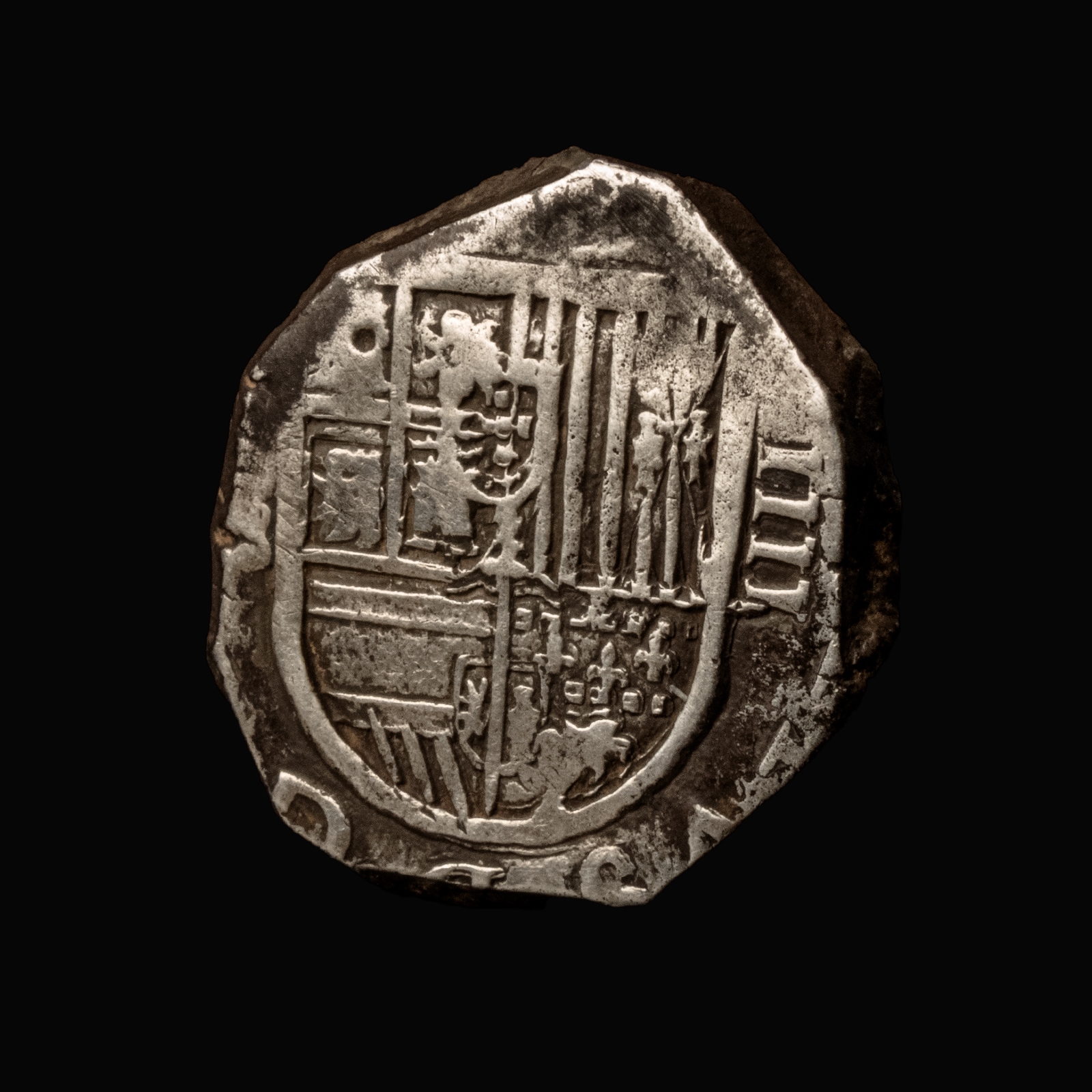Spain, 4 Reales cob coin, Granada mint, 1590-1597