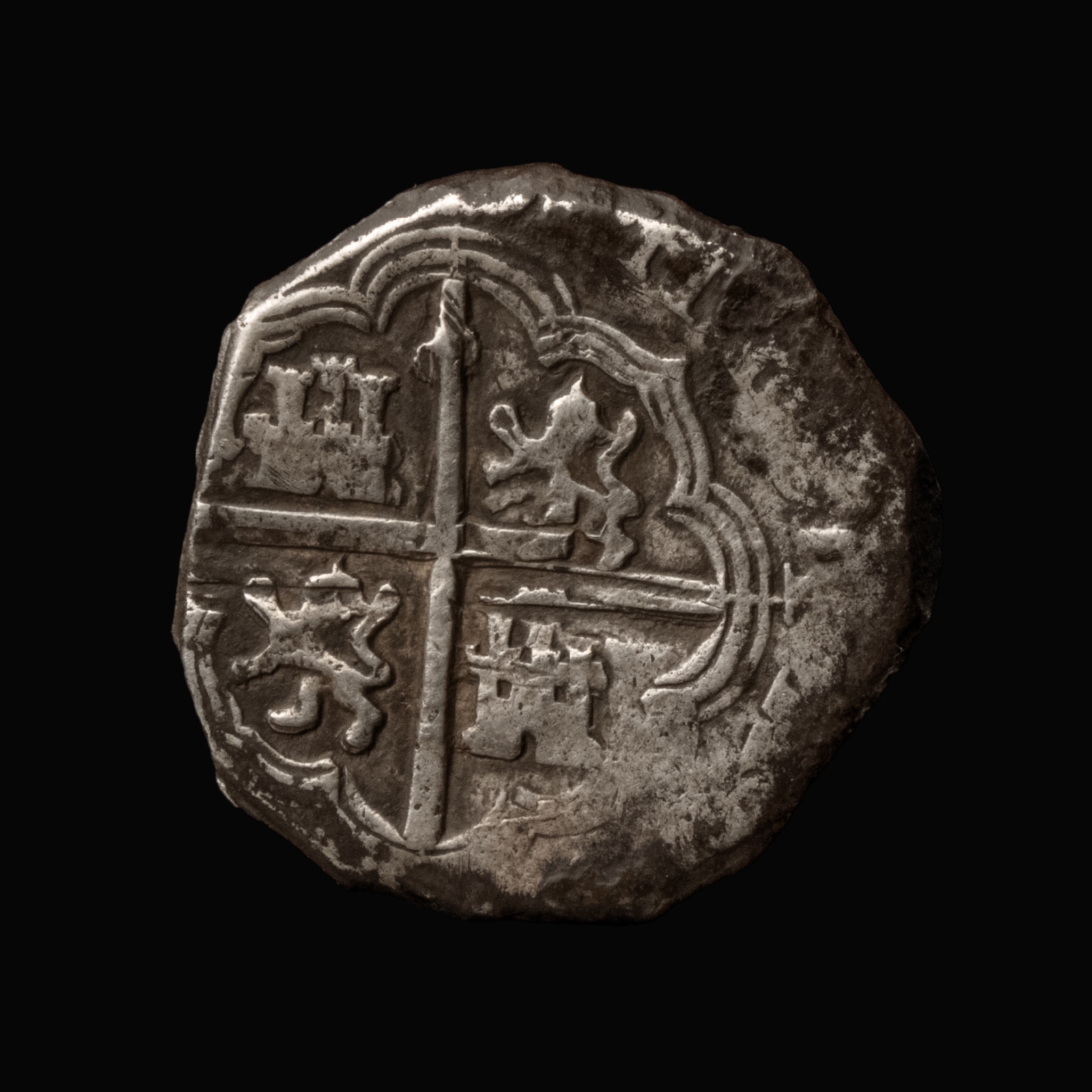 Spain, 4 Reales cob coin, Granada mint, 1590-1597