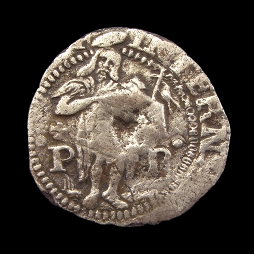 Spain/France, Perpignan 1 Real 1596, siege coin 1644-45