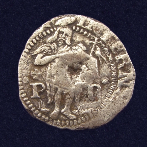 Spain/France, Perpignan 1 Real 1596, siege coin 1644-45