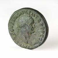 Roman Empire, Vespasianus (69-79 AD), Æ Sestertius