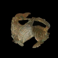 Medieval stud or mount with griffin