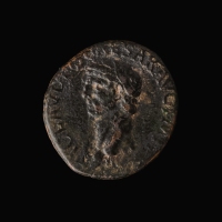 Roman Empire, Claudius (41-54 AD), Æ Dupondius, Incusum