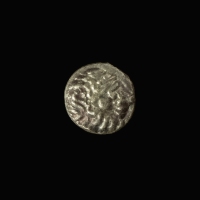 Danubian Celts, Pannonia, AR Obol, 'Kugelwange' Type
