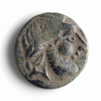 Danubian Celts, Pannonia, Æ Tetradrachm, 'Kugelwange' type