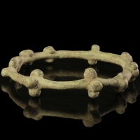 Celtic bronze decorated bracelet