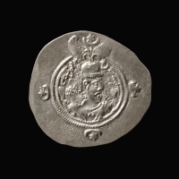 Sasanian Empire, Khosrow II (590-628 AD), AR Drachm