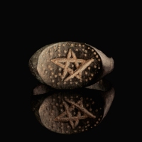 Medieval ring with Pentagram