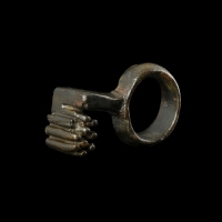 Ancient Roman bronze key ring
