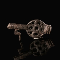 Medieval bronze key